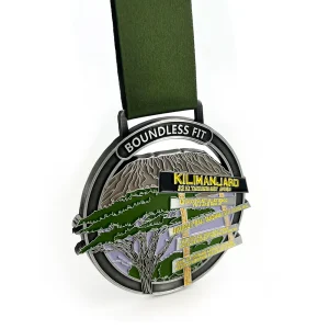 Mount Kilimanjaro - Iconic Virtual Route | Boundless Fit App - Physical Finisher's Medal