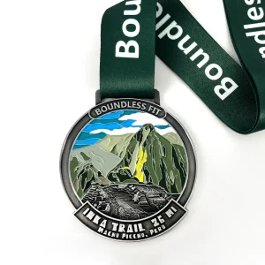 Inca Trail - Iconic Virtual Route | Boundless Fit App - Physical Finisher's Medal