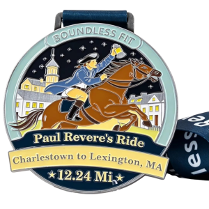 Paul Revere's Ride | American History Virtual Route | Boundless Fit App - Physical Finisher's Medal