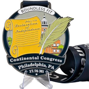 American History Virtual Route. Continental Congress Finisher's Medal